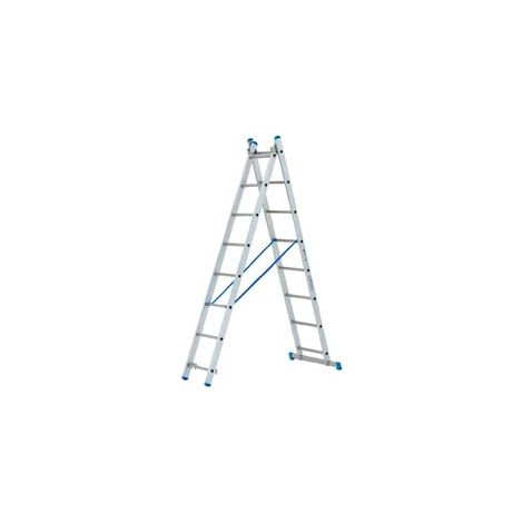 SCALA STILO ALLUMINIO DOPPIA/ESTENSIBILE GR EN 131 2x7 gr. cm.202314h. Kg.8,5 base cm.80 (SL2002) FACAL