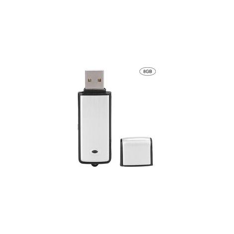 Clé USB X09 avec enregistreur audio et lecteur MP3 double fonction, 8 Go (1/5)