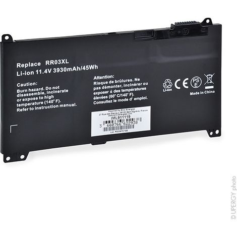 NX - Batterie ordinateur portable compatible HP 11.4V 3930mAh - RR03XL851477-42 (1/4)