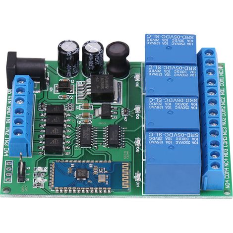 Module relais Bluetooth à 4 canaux pour télécommande téléphonique sans fil (1/5)