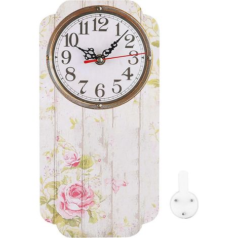 Élégante Horloge Murale Design pour Salon, Pendule à Suspendre Déco Maison Bureau Bar, Style Chic (1/5)
