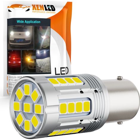Ampoule P21W - 33 LED Blanc - X-LED Flash2 - 10-40V - 24W - 2000Lms - CANBUS 95% - 1156 BA15S (1/5)