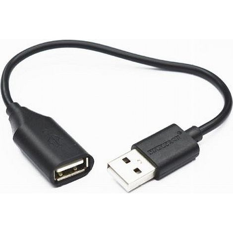 MaxTech - Cavo Prolunga Usb 2.0 0.2mt Maschio A Femmina Per Pc Computer Maxtech Usb2.0f-m0.2m - (1/3)