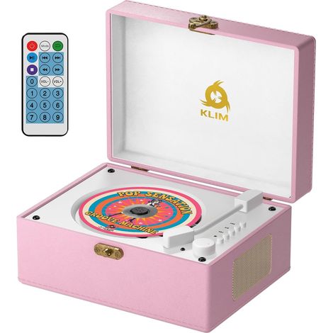 Lecteur CD Retro Vintage - AUX USB - Enceintes et Bluetooth - Rechargeable (1/5)
