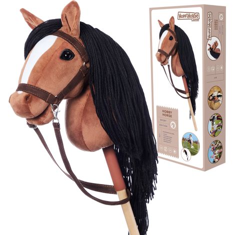 Hobby Horse A3  Cavallo di legno  Bay Hoppihorse  + Set di accessori (1/5)
