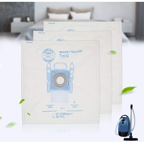 YanBan Lot de 10 sacs à poussière de rechange compatibles avec Bosch en microfibre type G GXXL GXL MegaAir SuperTex BBZ41FGXXL (1/4)