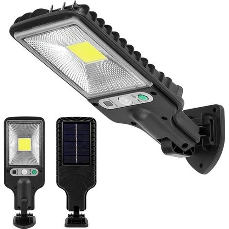 2 solarbetriebene LED-Straßenleuchten, solarbetriebene Gartenbeleuchtung, Wandleuchten mit Bewegungsmelder, Straßenbeleuchtung (1/4)