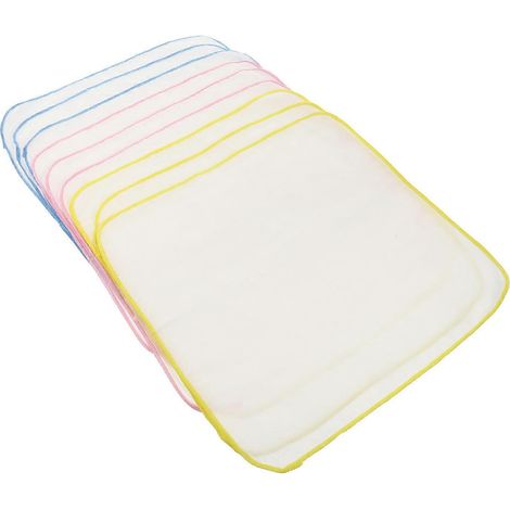 Lot de 9 bavoirs en coton pour bébé (couleurs assorties)