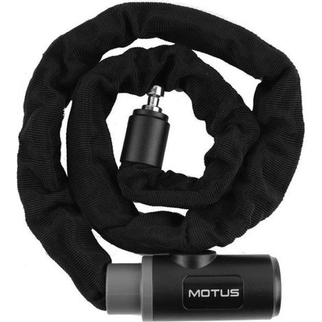 Cadenas À Chaîne - Acier 6 Mm - 110 Cm - Pour Vélo Et Trottinette Électrique - Noir - 1 Pièce (1/4)