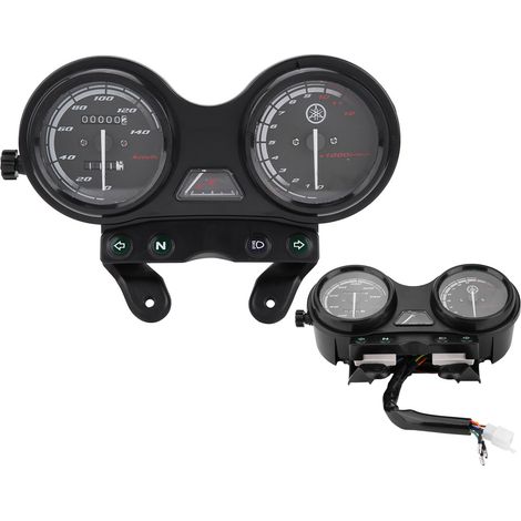 12000 U/min LCD-Motorradtacho, 12V DC Kilometerzähler für YBR 125, Motorradzifferblatt mit Beleuchtung, Motorradkompatibel (1/5)