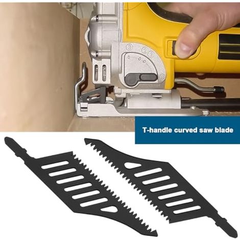 4 Pièces Lames de Scie Sauteuse à Tige en T 112mm X 32mm X 1.2mm Compatible avec Dewalt Compatible avec Bosch 11 TPI (1/3)