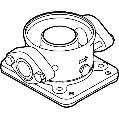 Accessoires pour pompes centrifuges verticales, bride ovale CRN10,15,20 Rp2 PN16 GG
