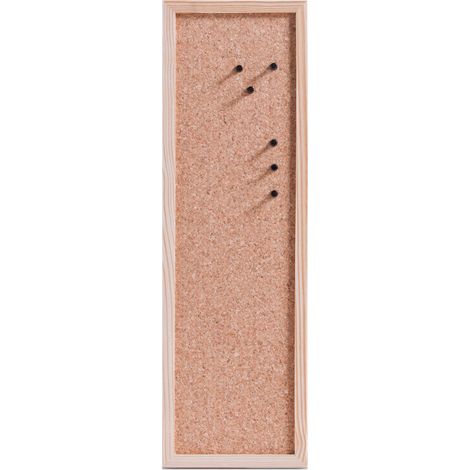 Korktafel für Notizen, Holzrahmen, beige, 20 x 60 cm, ZELLER (1/2)