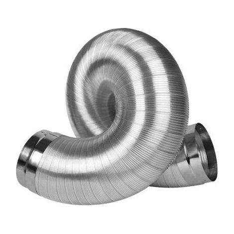 Tuyau pour climatiseur portable - Inclut 2 colliers de serrage Flexible PVC aluminium - Ventilation et évacuation - 150 mm 3 m (1/2)