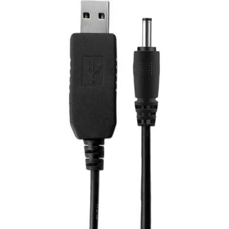 Câble Convertisseur de Tension USB DC 5V vers DC 12V 1 Mètre Prise DC 3,5 1,35mm Pour Ventilateur, Lumière LED, Routeur Sans Fil, Haut-Parleurs, Vidéosurveillance (1/5)
