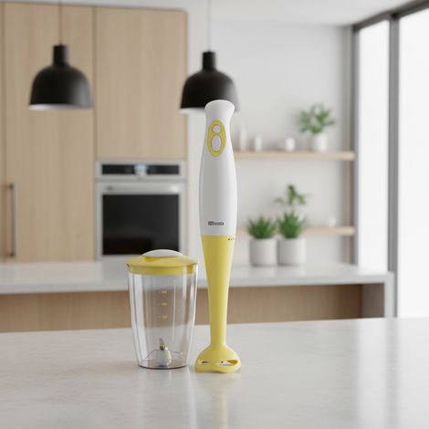 Frullatore ad immersione ideale per sminuzzare, mescolare e sbattere con bicchiere graduato da 500 ml (1/3)