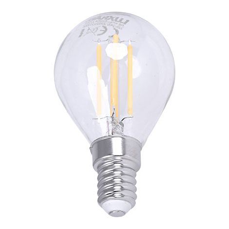 Glühbirne e14 (schlank) sphärisch klassisch led 4w 2700k 470lm transparent-a++