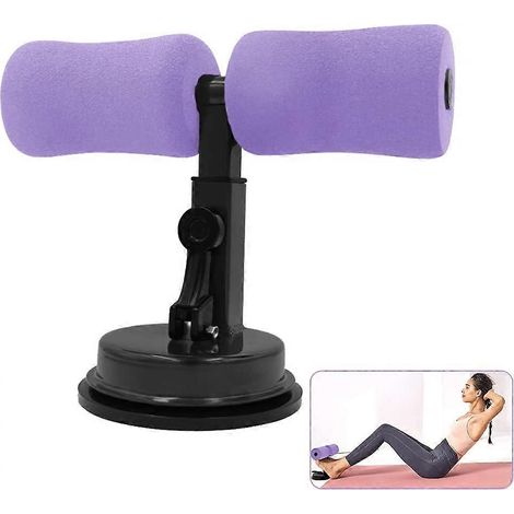 Barre d'abdominaux auto-ventouse, dispositif d'assistance aux abdominaux, barre d'abdominaux portable, accessoires pour barre d'abdominaux portable - Violet (1/5)