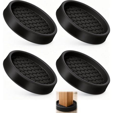 4 Pièces Patins Antidérapants en Silicone pour Meubles, Amortisseurs Bruit (1/5)