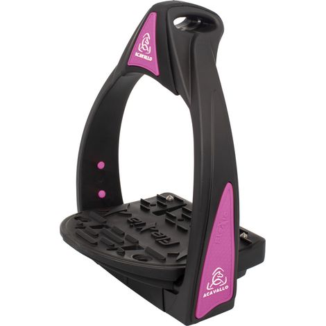 ACAVALLO Staffe Flexia panca flessibile FUCSIA alluminio - silicone (1/3)