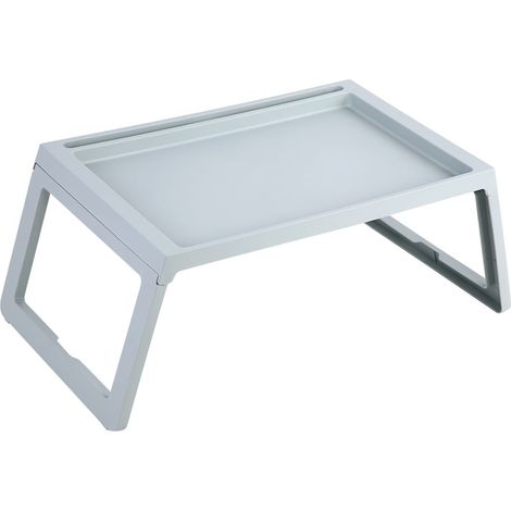 Plateau de lit pliable pour petit-déjeuner, support portable pour ordinateur portable, bleu, desserte de service pliable.