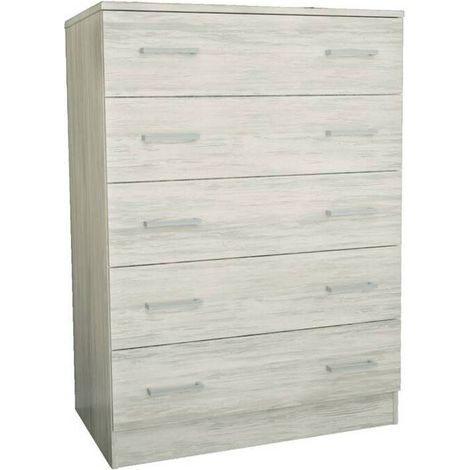KIT CASSETTIERA 5 CASSETTI 80X45X111 CM BIANCO VEN.K083