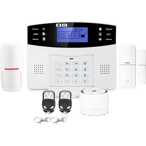 Alarme maison GSM 4G sans fil – 99 zones – Sirène 110dB – Détecteur infrarouge – Kit complet avec télécommandes – Lifebox