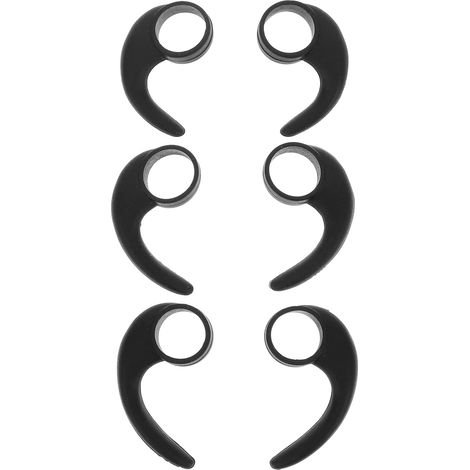 6 Pièces Crochets d'oreille en Silicone Anti-dérapants pour Écouteurs 10 Mm, Confortables et Adaptés Sport, pour Paquet de Transport Casque (1/5)