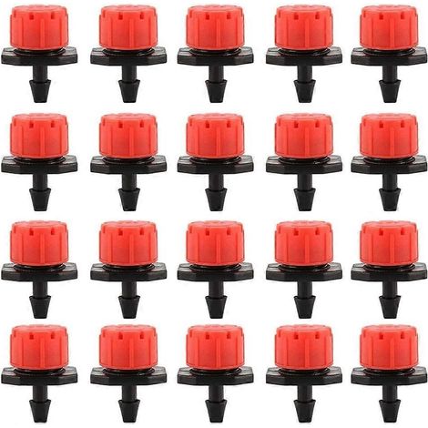 Lot de 100 goutteurs pour irrigation goutte à goutte, arroseur de jardin automatique à 360° (1/5)