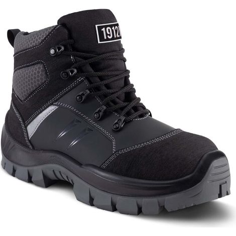 CHAUSSURES HAUTES DE SECURITE NOIR HOT PEPPER GASTON MILLE BTP CONSTRUCTION S3L AN HI CI FO LG SR - PHNO3 44 (1/5)