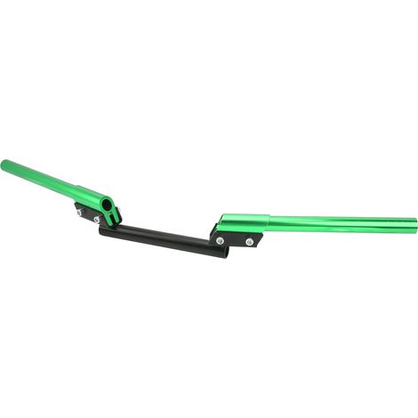 Guidon de moto universel réglable de 22 mm pour voitures de sport, voitures de ville, quads, scooters et véhicules tout-terrain (vert) (1/5)