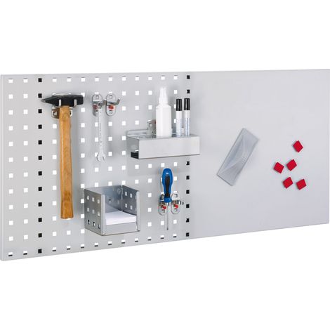 Kappes LogoChart® Lager Set 4 1x Lochplatte 1000x450mm 1x Zubehörsortiment 16-teilig Alufarben