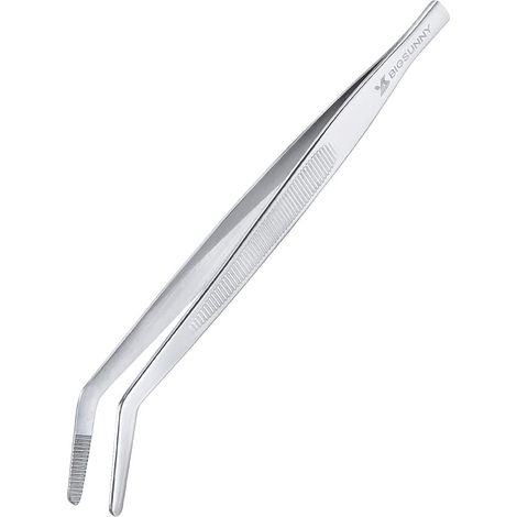 Pince à épiler culinaire à pointe courbée (16 cm) (1/5)