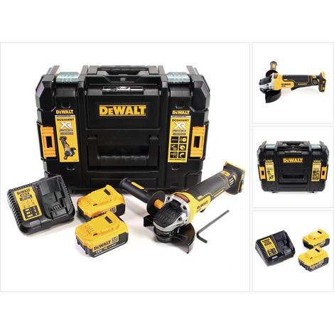 DeWalt DCG 406 M2 Akku Winkelschleifer 18V 125mm Brushless + 2x Akku 4,0Ah + Ladegerät + TSTAK (1/5)