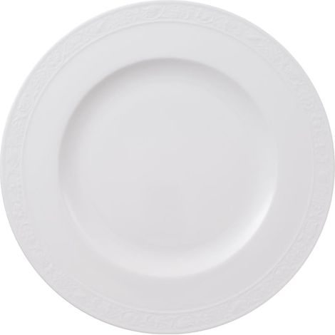 Assiette Plate Porcelaine Blanc 29,2 x 29,2 x 8,5 cm (1/3)