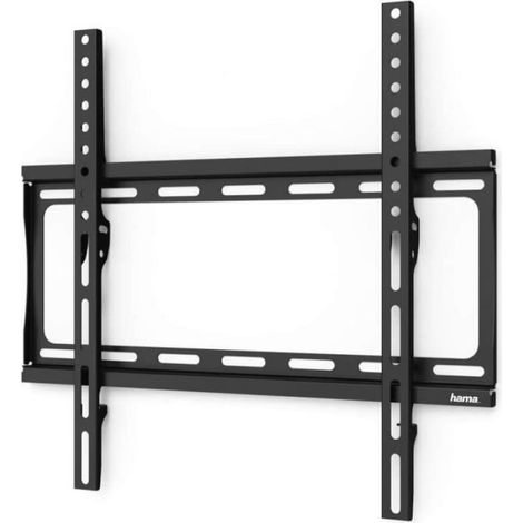 Support Mural Tv - Acier Allié - Fixe - Distance Mur 2,4 Cm - Vesa 75x75 À 400x400 - 32 À 65 Pouces - Charge Max 35 Kg (1/4)