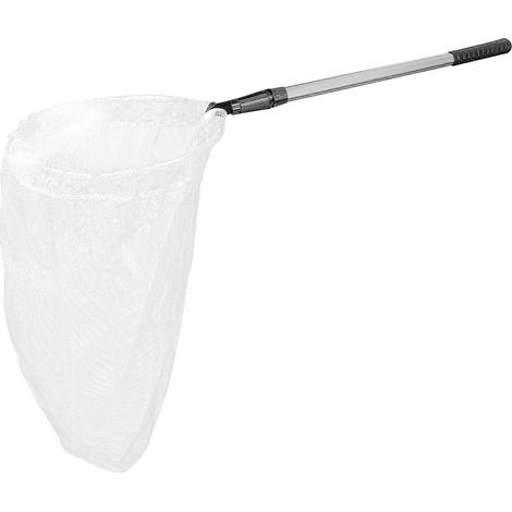 Épuisette de pêche extensible avec manche en alliage d'aluminium, épuisette télescopique, filet de rangement extensible, filet à libellules et insectes, convient aux enfants et aux adultes. (1/3)