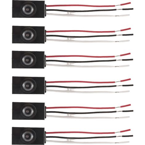 Lot de 6 capteurs crépusculaires pour éclairage extérieur 120-277 V, interrupteur électrique, capteur de lumière. (1/5)