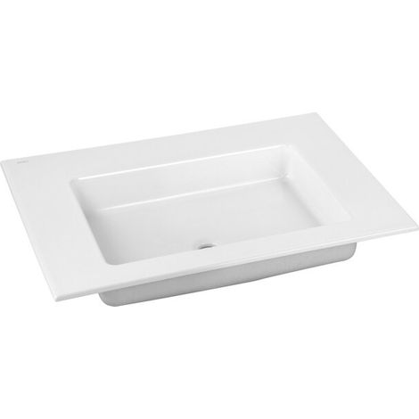 KEUCO ROYAL 60 lavabo à encastrer en céramique, 704x17x538mm, (1/2)