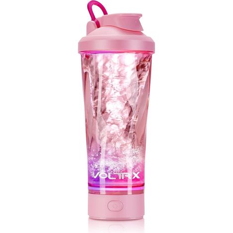 Shaker elektrischer Proteinshake Eiweiß 600ml BPAfrei Pink (1/5)