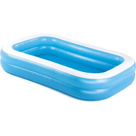 PISCINA GONFIABILE FAMILY RETTANGOLARE 2 ANELLI +6 ANNI cm.262x175x51h. peso Kg.4,8 (art.54006) BESTWAY