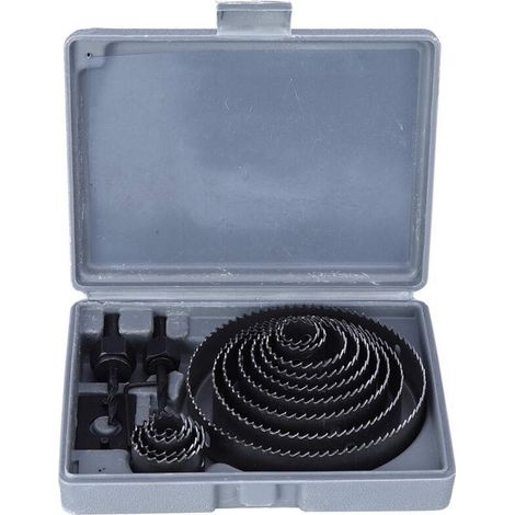 Rosvola Scie Cloche, Coffret de Scie Trépan 17 PCS avec Mandrins, Plaque d'installation et Clé Hexagonale, Lame de Scie 19-127 mm (1/4)