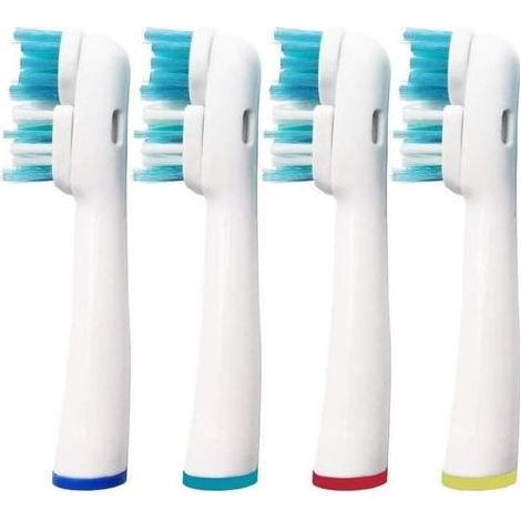Têtes de remplacement - Oral B - Dual Clean - Pack de 8 - Compatible avec plusieurs modèles - Blanc-Ywey