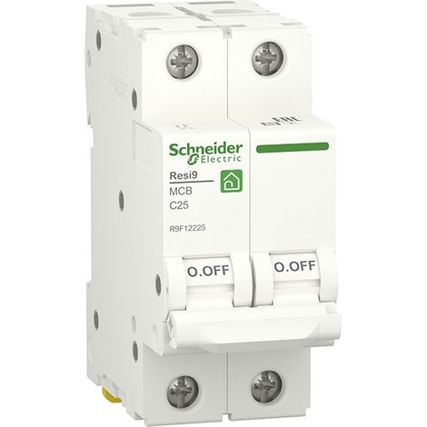 Interruptor automático de vivienda Resi9 2P 6000A 230V de Schneider  25A