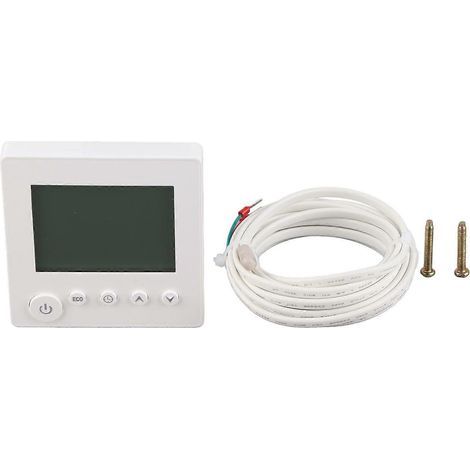 Smart Thermostat LCD Display Keypad AC 95240V 16A for Home Electric Heating Thermostat (1/5)