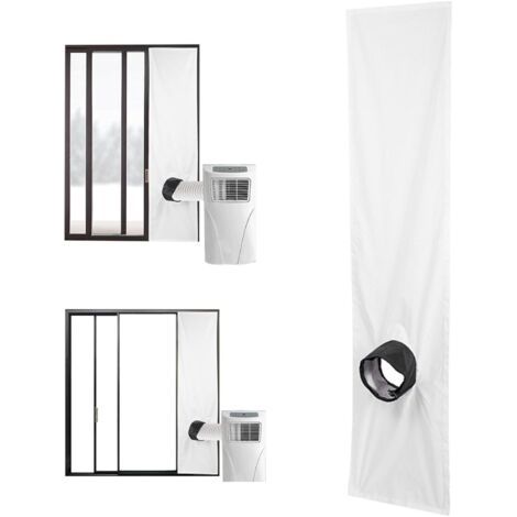 Kit di fissaggio per finestra del condizionatore d'aria da 2 m, guarnizione portatile per finestra del condizionatore d'aria, nastro di fissaggio impermeabile regolabile, kit universale per finestra d (1/5)