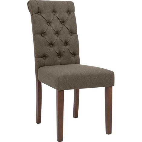 Silla de comedor Lisburn Gris topo Tela (1/5)