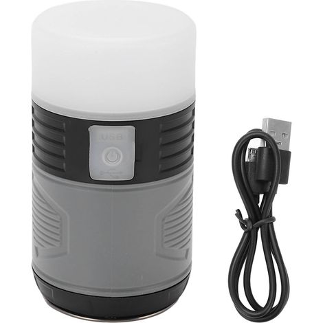 Lampe solaire rechargeable USB 2-en-1 : lanterne LED de camping et lampe anti-moustiques extensible pour extérieur (1/5)