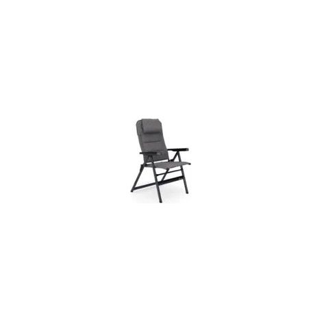 Brunner Travelounger Air M Klappbarer Campingstuhl Grau Aluminium Softilene