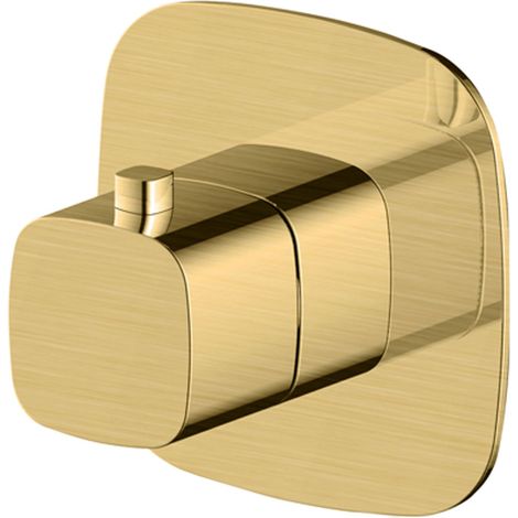 RAK Petit Brushed Gold Square Concealed Thermostatic Shower Valve - RAKPES3024G (1/2)